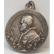 ITALY VATICAN 1858 - 1908 . COMMEMORATIVE JUBILEE MEDAL